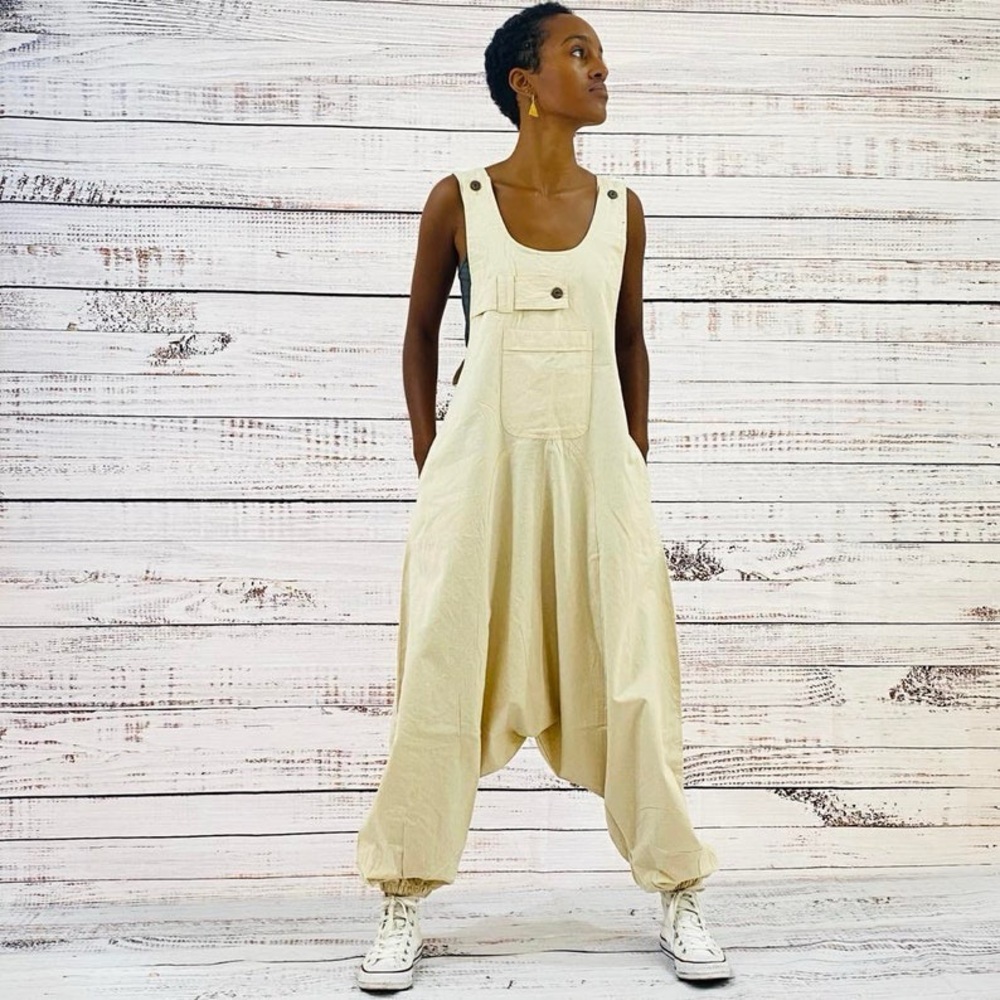 Cotton Harem, dungarees Jumpsuit